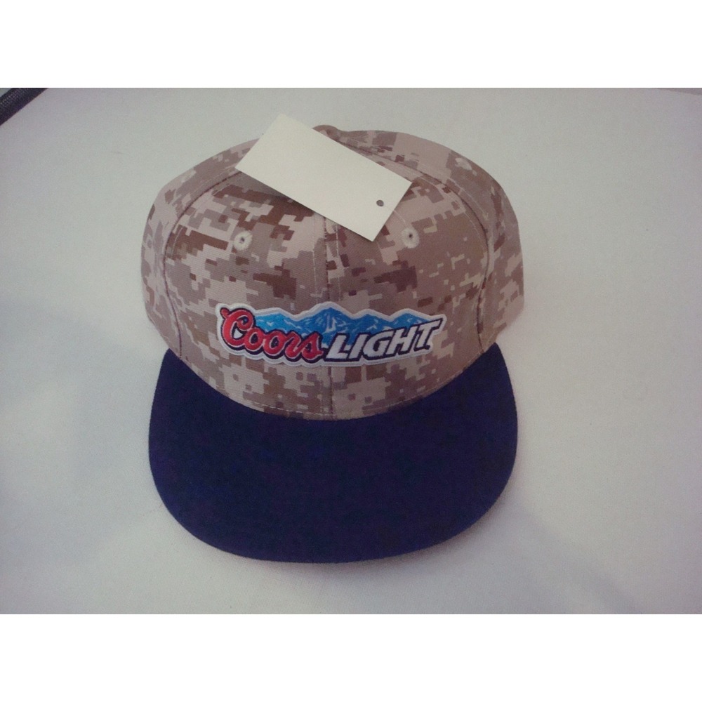 COORS LIGHT CAMO Y2K 00s HAT CAP VINTAGE DEADSTOCK P1